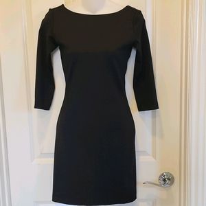 Amanda Uprichard 3/4 Sleeve V Back Dress - XS